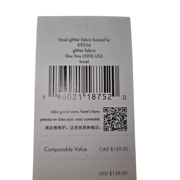 Kate Spade Tinsel Glitter Lilac Wallet nwt - Picture 5 of 5